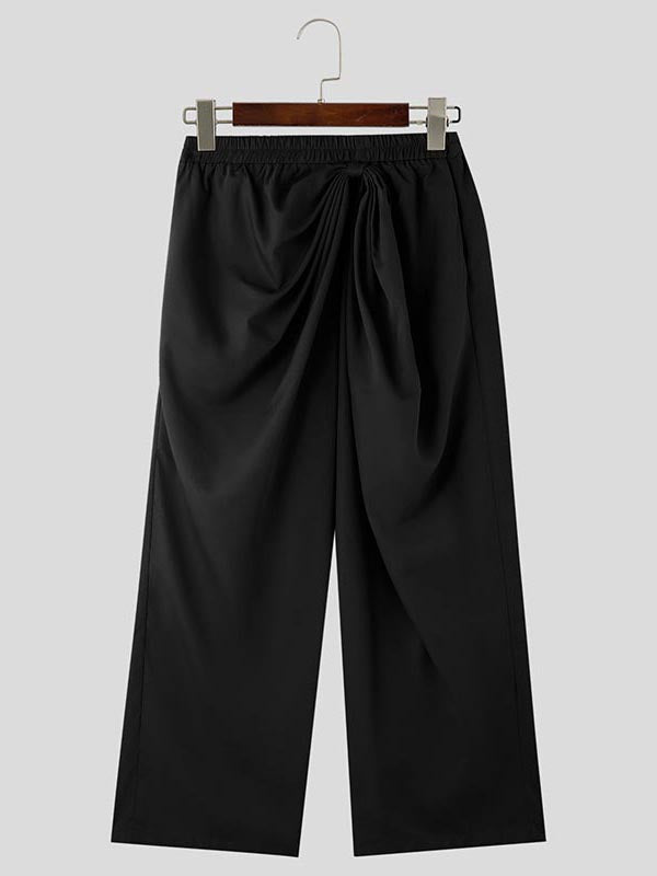 Mens Ruched Design Straight-Leg Pant SKUK82197