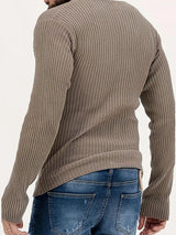 Mens Textured Stripe Long Sleeve T-Shirt SKUK77201