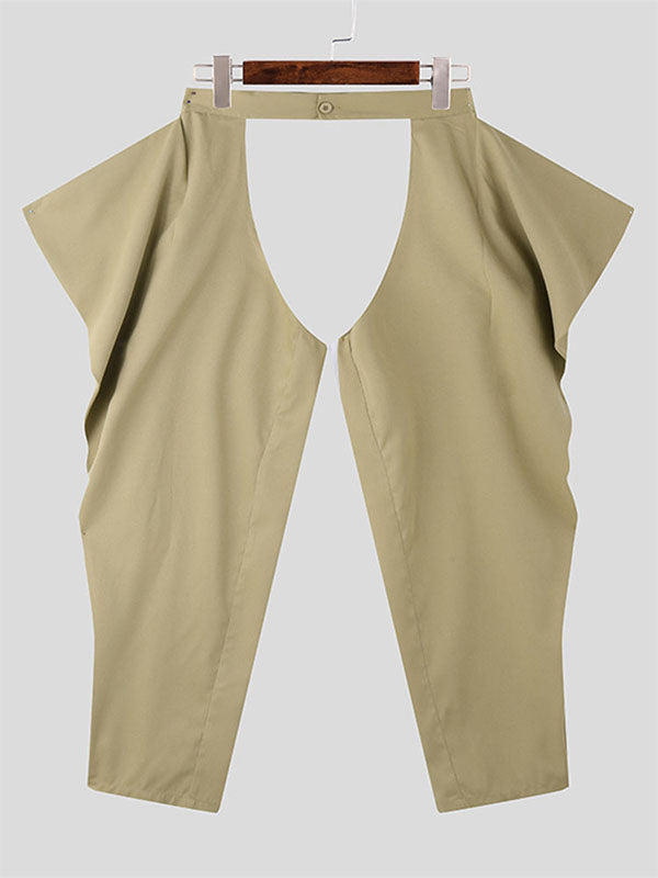 Mens Solid Color Hollow-Out Pant SKUK83309