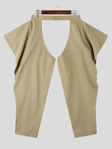 Mens Solid Color Hollow-Out Pant SKUK83309