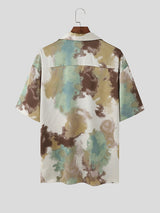 Mens Colorful Tie-Dye Short Sleeve Shirt SKUK71207