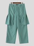Mens Solid Deconstructive Design Casual Pants SKUK54562