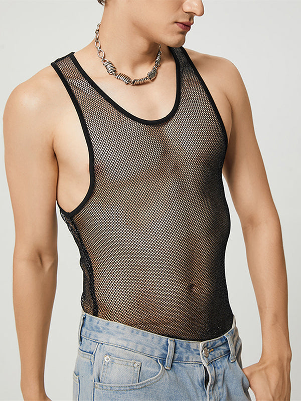 Mens Mesh Sleeveless Vest SKUJ16465