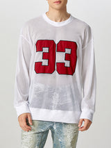 Mens Digital Print Textured Long-Sleeve T-Shirt SKUK78374