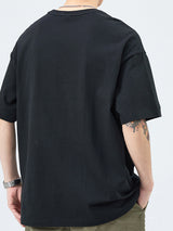 Mens Pocket Design Loose Fit Short Sleeve T-Shirt SKUK71642