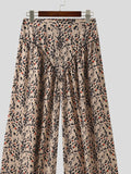Mens Floral Print Casual Wide-Legged Pants SKUK59916