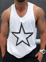 Mens Star Print Sleeveless Tank SKUK69104