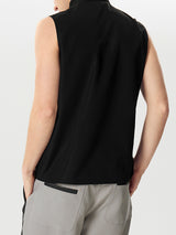 Mens Cross Design Solid Sleeveless Shirt SKUK44890