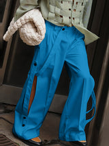 Mens Deconstructed Solid Color Sash Pant SKUK77369