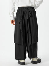 Men's Irregular Wide Leg Pants Culottes SKUF06798