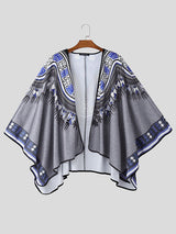 Mens Bohemian Print Cape SKUK90405