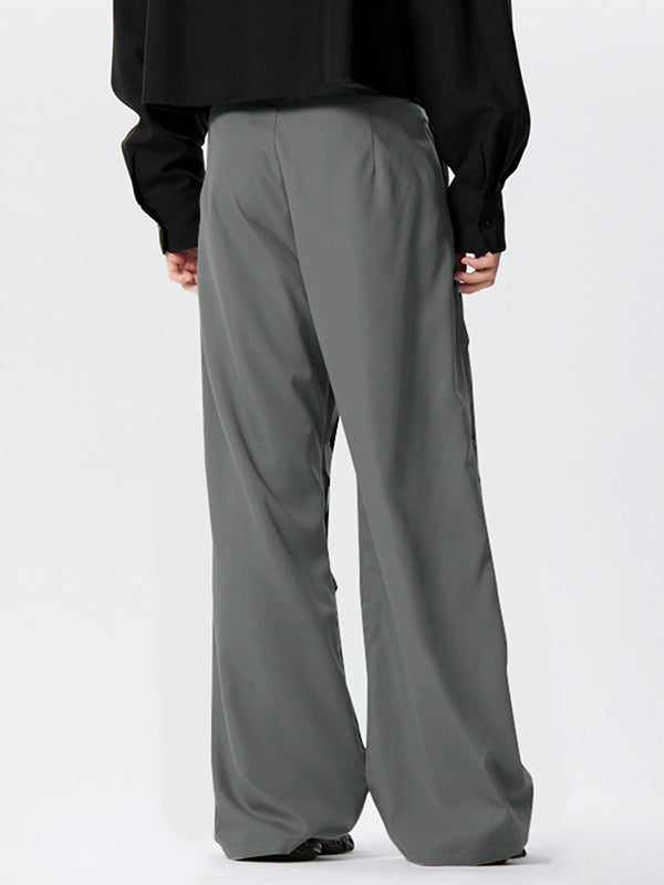 Mens Deconstruction Design Wide Leg Pants SKUK43883