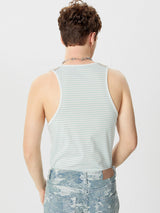 Mens  Fashion Striped U-Neck Sleeveless Tank SKUK64014