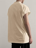 Mens Solid Casual Short Sleeve T-Shirt SKUK62932