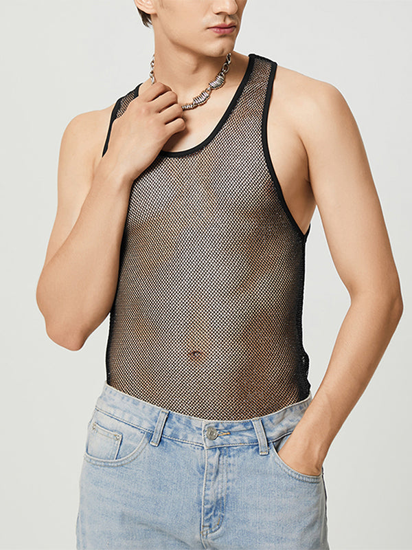 Mens Mesh Sleeveless Vest SKUJ16465