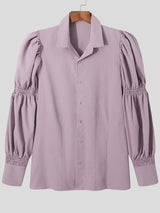 Mens Shirred Puff Sleeve Shirt SKUJ27141