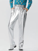 Mens Shiny Metallic Stretchy Night Club Pants SKUJ41976