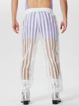 Mens Striped Mesh See through Pants SKUK48902