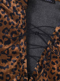 Mens Leopard Print Straps Sleeveless Crop Tops SKUK58193
