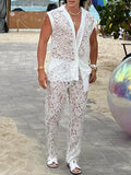 Mens Lace See Through Two Pieces Outfits SKUK57419