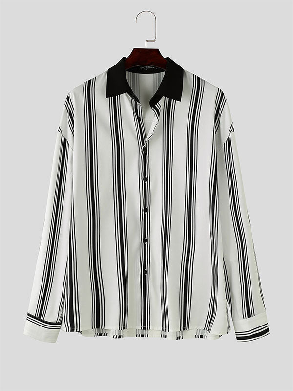 Mens Striped Long Sleeve Shirt SKUK76114