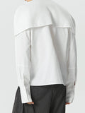 Mens Texture Patchwork Casual Long Sleeve Shirt SKUK32368