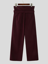 Mens Solid Color Loose Wide-Leg Pant SKUK93664