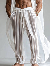 Mens Sexy Sheer Striped Pant SKUK92704