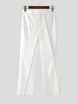 Mens Solid Color Asymmetrical Design Pant SKUK90399