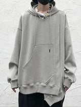 Mens Solid Color Pullover Hoodie SKUK78403