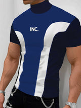 Mens Racing Color Block Short-Sleeve T-Shirt SKUK77350