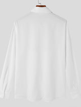 Mens Deconstructed Hollow-Out Long-Sleeve Shirt SKUK75072