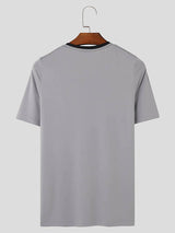 Mens Deconstructed Patchwork Short Sleeve T-Shirt SKUK68941