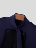Mens Contrast Patchwork Button Design Casual Jacket SKUK30880