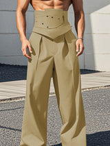 Mens High-Waisted Loose Wide-Leg Pant SKUK93666