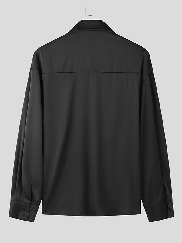 Mens Bow Detail Long Sleeve Shirt SKUK78595