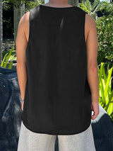 Mens Number Print Sleeveless Tank SKUK76522