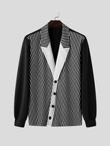 Mens Casual Color-Block Long Sleeve Blazer SKUK74162