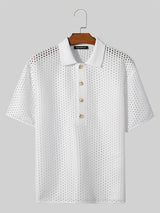 Mens Mesh See Through Short Sleeve Shirt SKUK55024