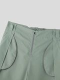 Mens Solid Exposed Pocket Casual Pants SKUK61152