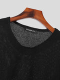 Mens Solid Knit Long Sleeve T-Shirt SKUK26866