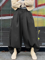 Mens Solid High Waist Wide Leg Pants SKUK55966