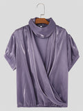 Mens Solid Glitter Short Sleeve T-Shirt SKUK61915