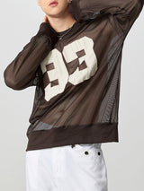 Mens Digital Print Textured Long-Sleeve T-Shirt SKUK78374