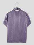 Mens Solid Glitter Short Sleeve T-Shirt SKUK61915