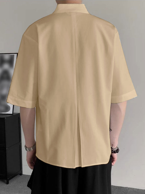 Mens New Chinese Style Short Sleeve Shirt SKUK72260