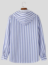 Mens Casual Striped Long Sleeve Shirt SKUK79443