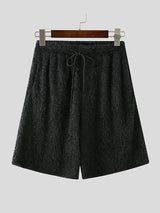 Mens Fuzzy Textured Drawstring Short SKUK88914