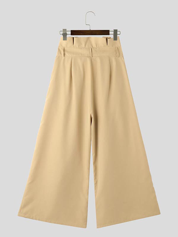 Mens Solid Color Ruched Design Pant SKUK89061