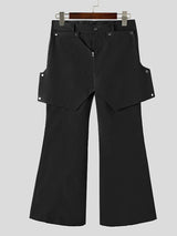 Mens Solid Color Deconstructed Reversible Pant SKUK69128